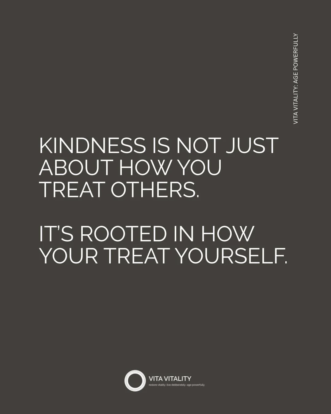 Self-kindness isn&rsquo;t indulgence or passivity; it&rsquo;s an active, often demanding choice.

At times, it&rsquo;s the hardest decision to make &mdash; to tell the truth, set a boundary, rest when you&rsquo;d rather push, or change what&rsquo;s q