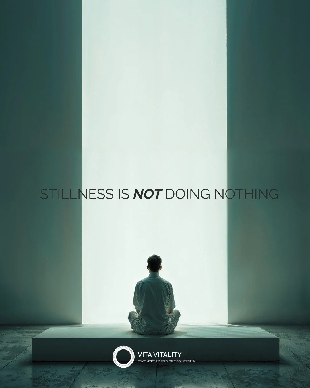 We live in a culture that treats stillness as weakness &mdash; as laziness, avoidance, or doing nothing. So when life gets busy or pressure rises, our default response is almost always the same: push harder, distract harder, escape harder. More effor