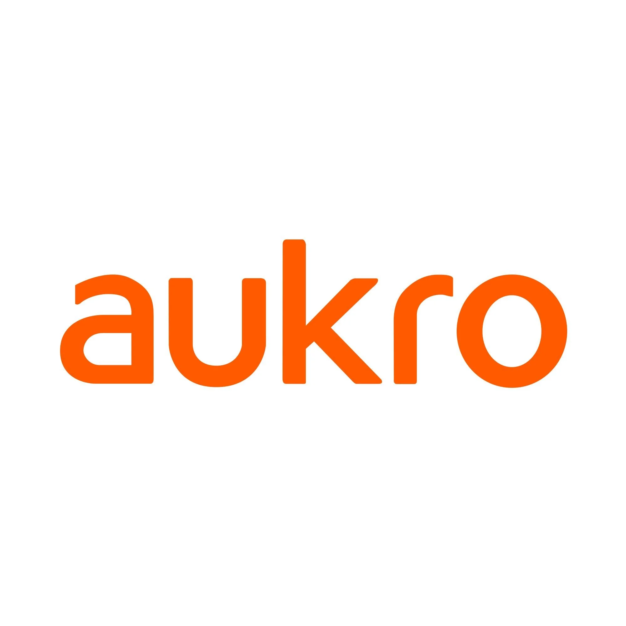 A logo with the word 'aukro' in bold orange lowercase letters on a white background.
