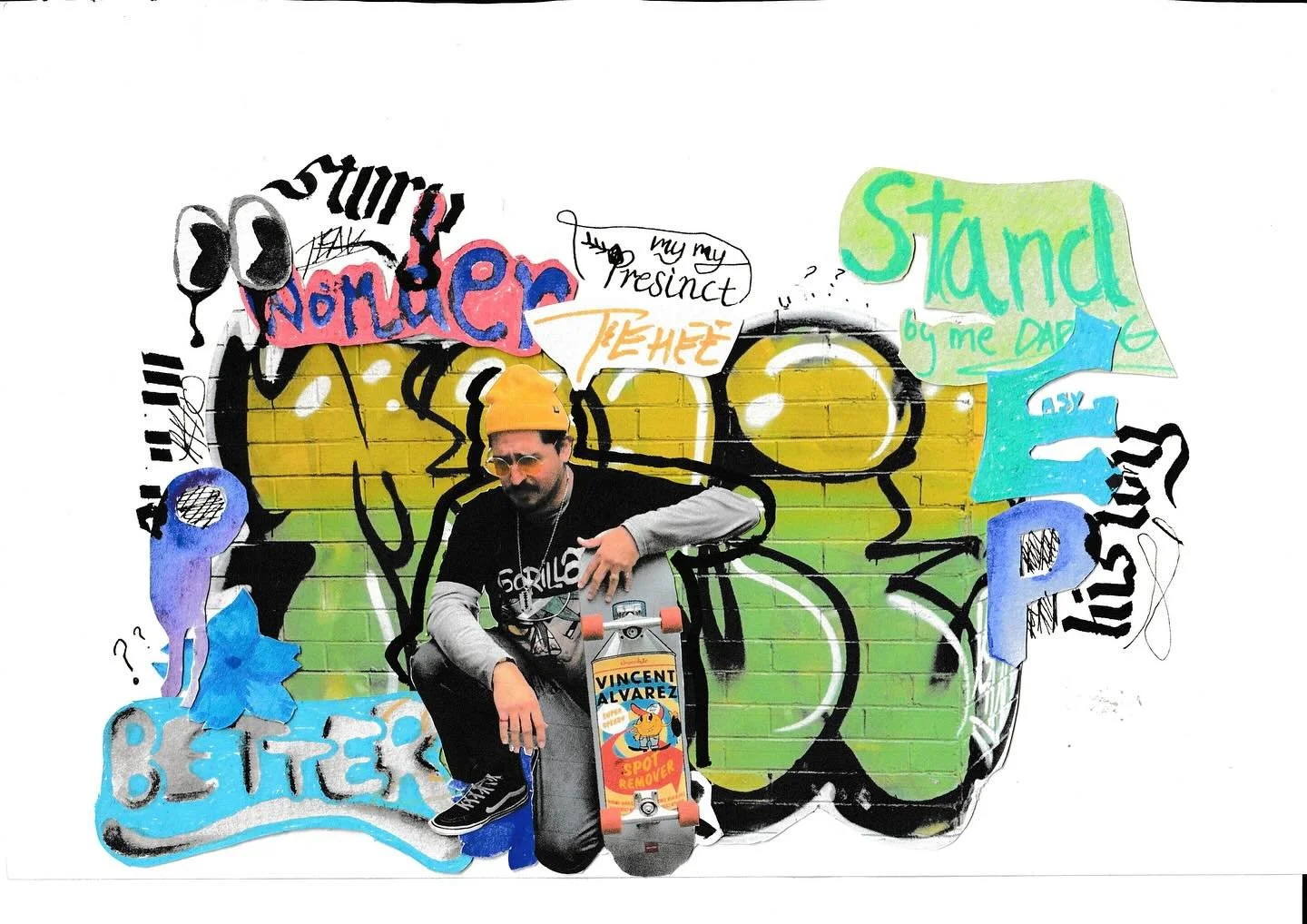 A little traditional collage for folio @doctor.pimiento as my model #rmit #uni #graphicdesign #design #student