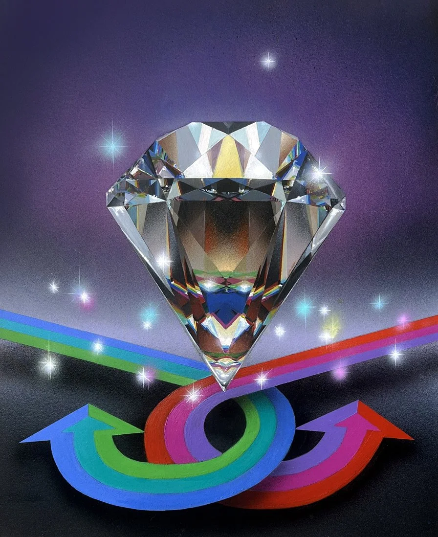 I Know You Are, But Am I?, 2023, acrylic on canvas, 50cm x 40cm