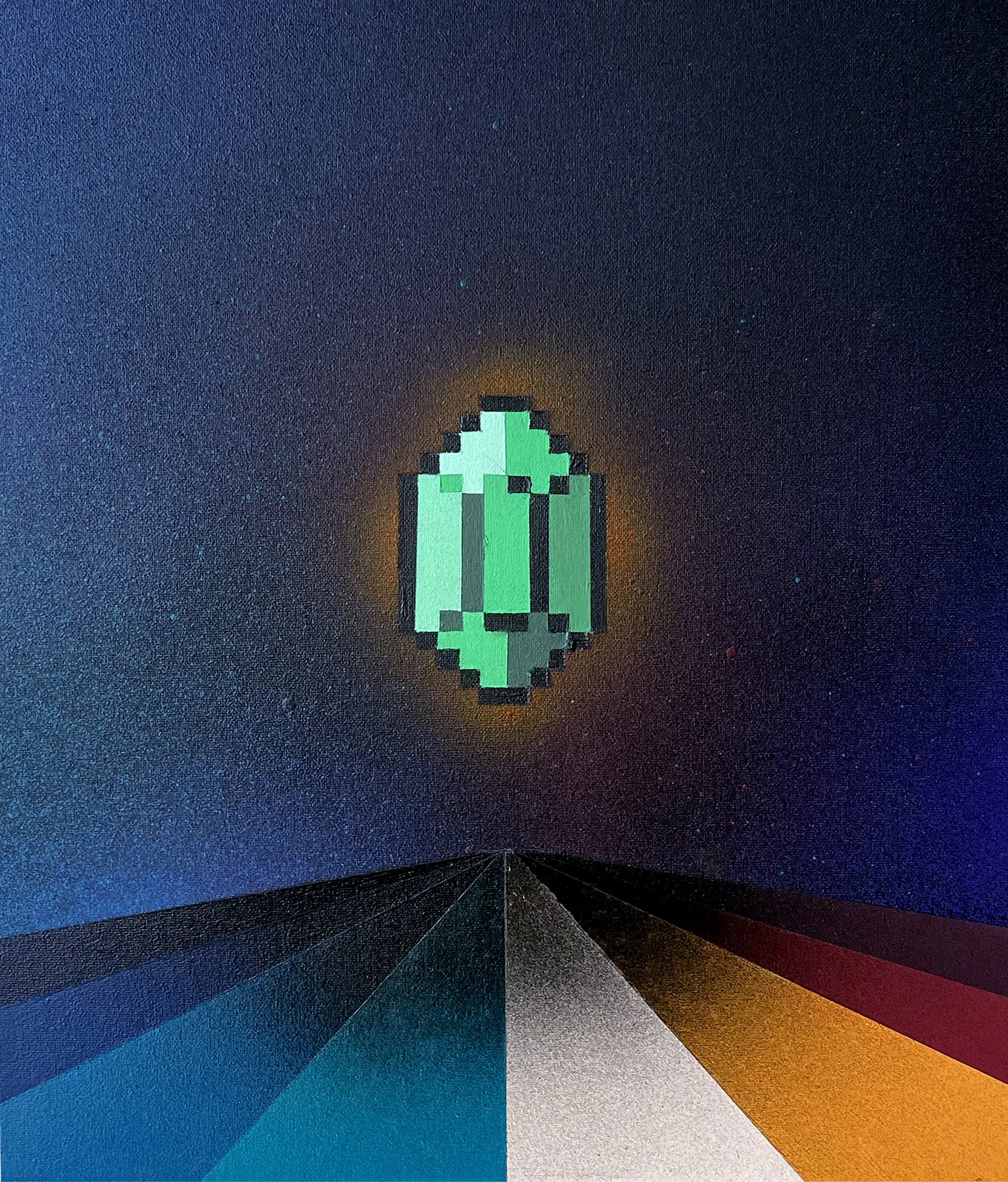 Too Good To Be Forgotten (1.0), 2022, acrylic on canvas, 30cm x 25cm