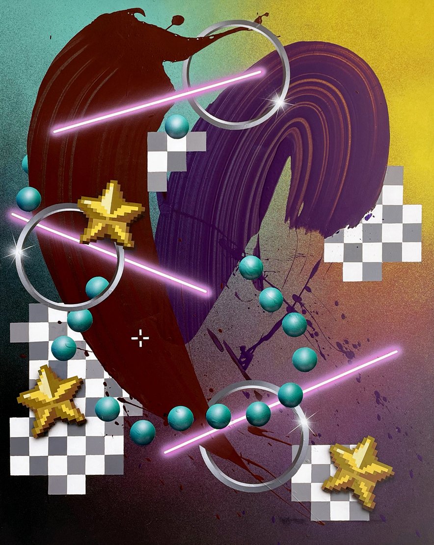 Just For Fun, Like Duh, Obviously, 2021, acrylic on canvas, 100cm x 80cm