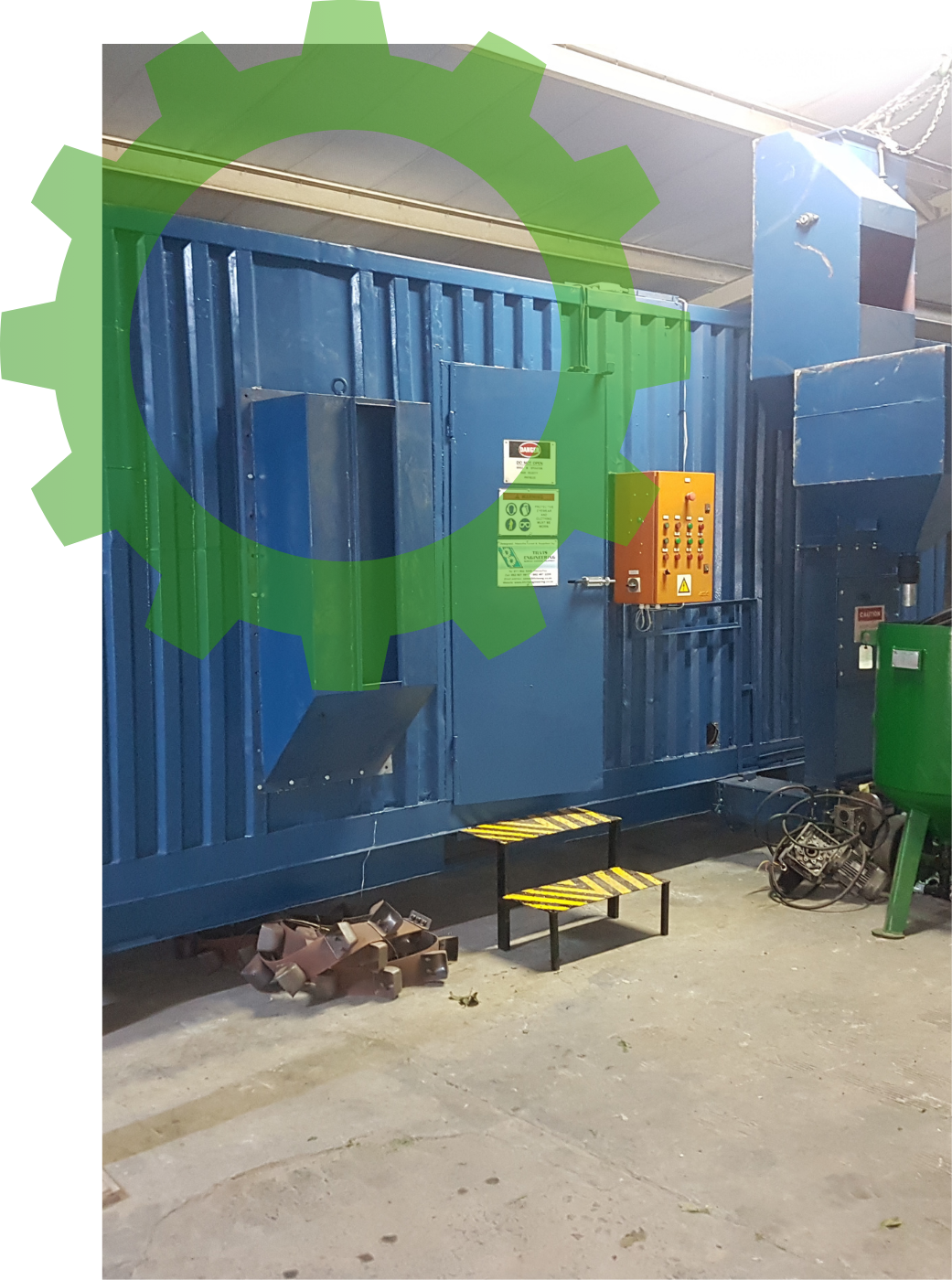 Container Blast and Spray Booths