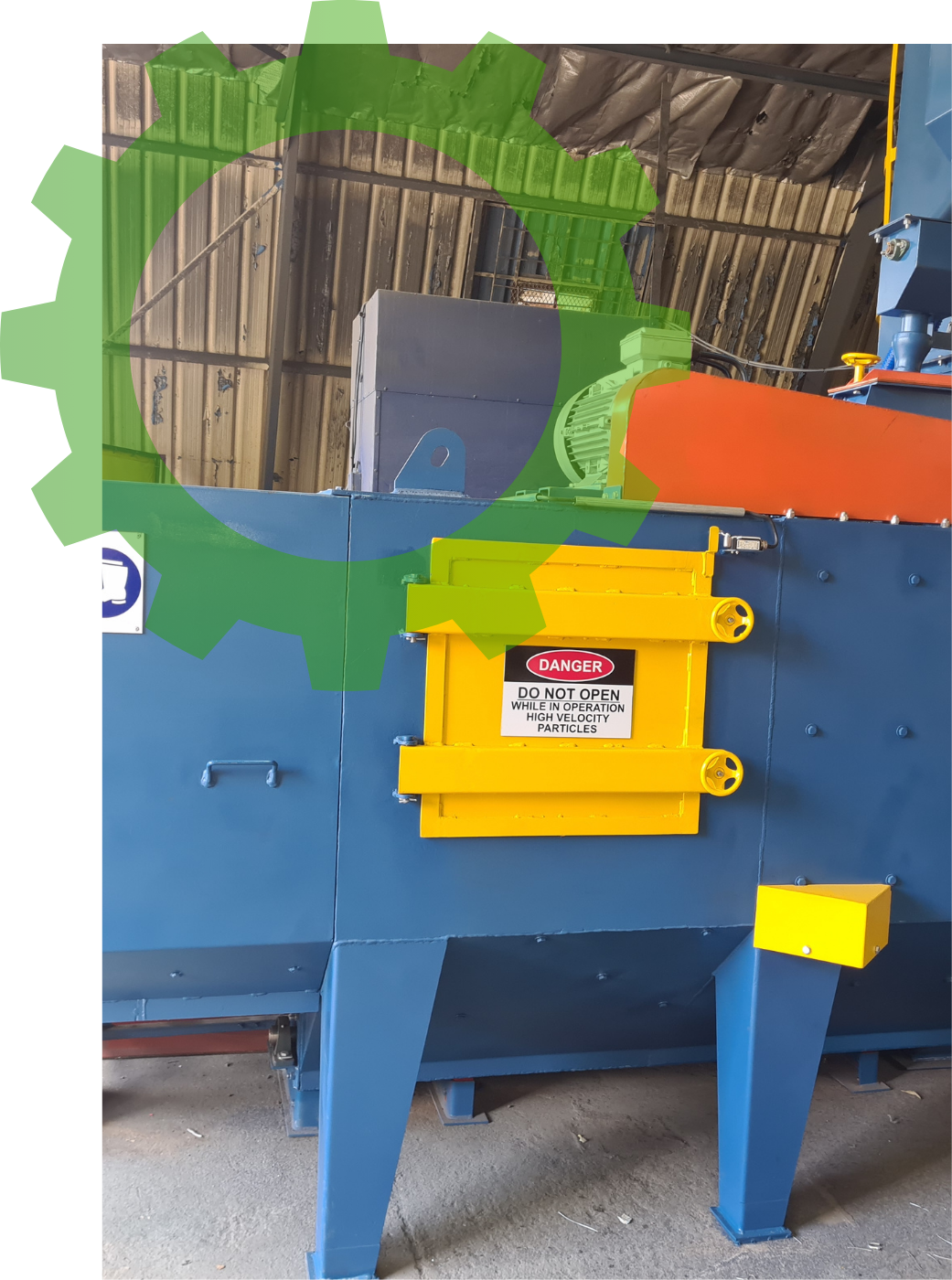 Gas Bottle Shot Blast Machine