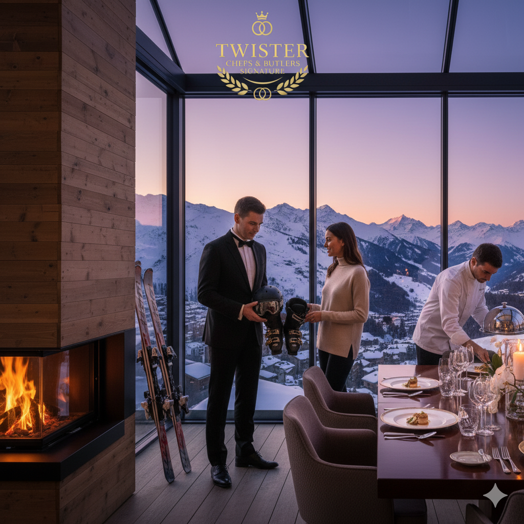 L'Alchimie du Luxe Alpin : Votre Majordome Twister, Architecte d'un Séjour Sans Faux Pas à Courchevel 1850.