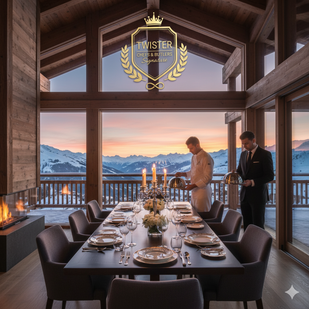 🏔️ Hôtels vs Chalets : Pourquoi l'Ultra-Luxe Choisit l'Intimité du Dîner Privé à Courchevel et dans Les 3 Vallées