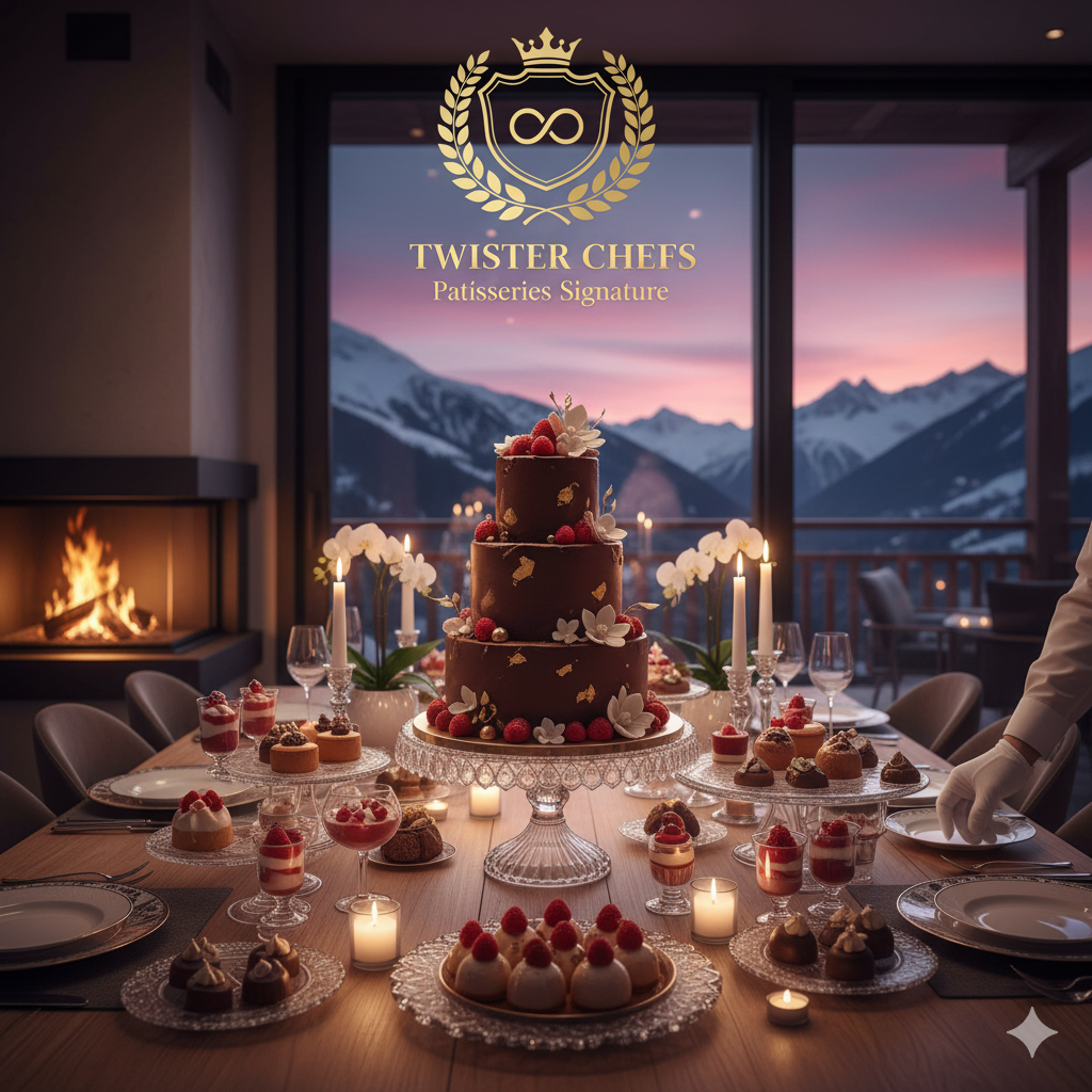 🍰 L'Écrin Sucré des Cimes : Pâtisserie Ultra-Luxe Livrée en Chalet (Commande 48H).