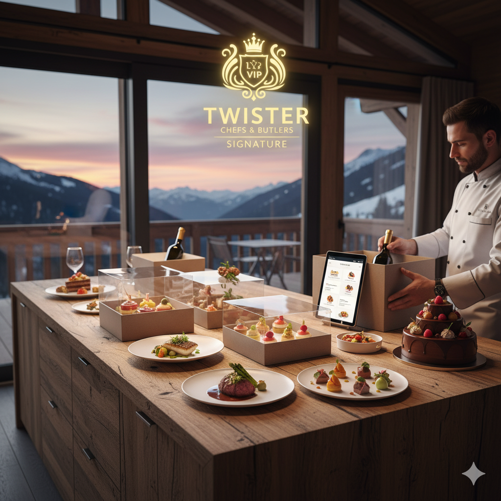 Composez Votre Menu Gastronomique Étoilé Livré en Chalet (Boutique TWISTER 48H).