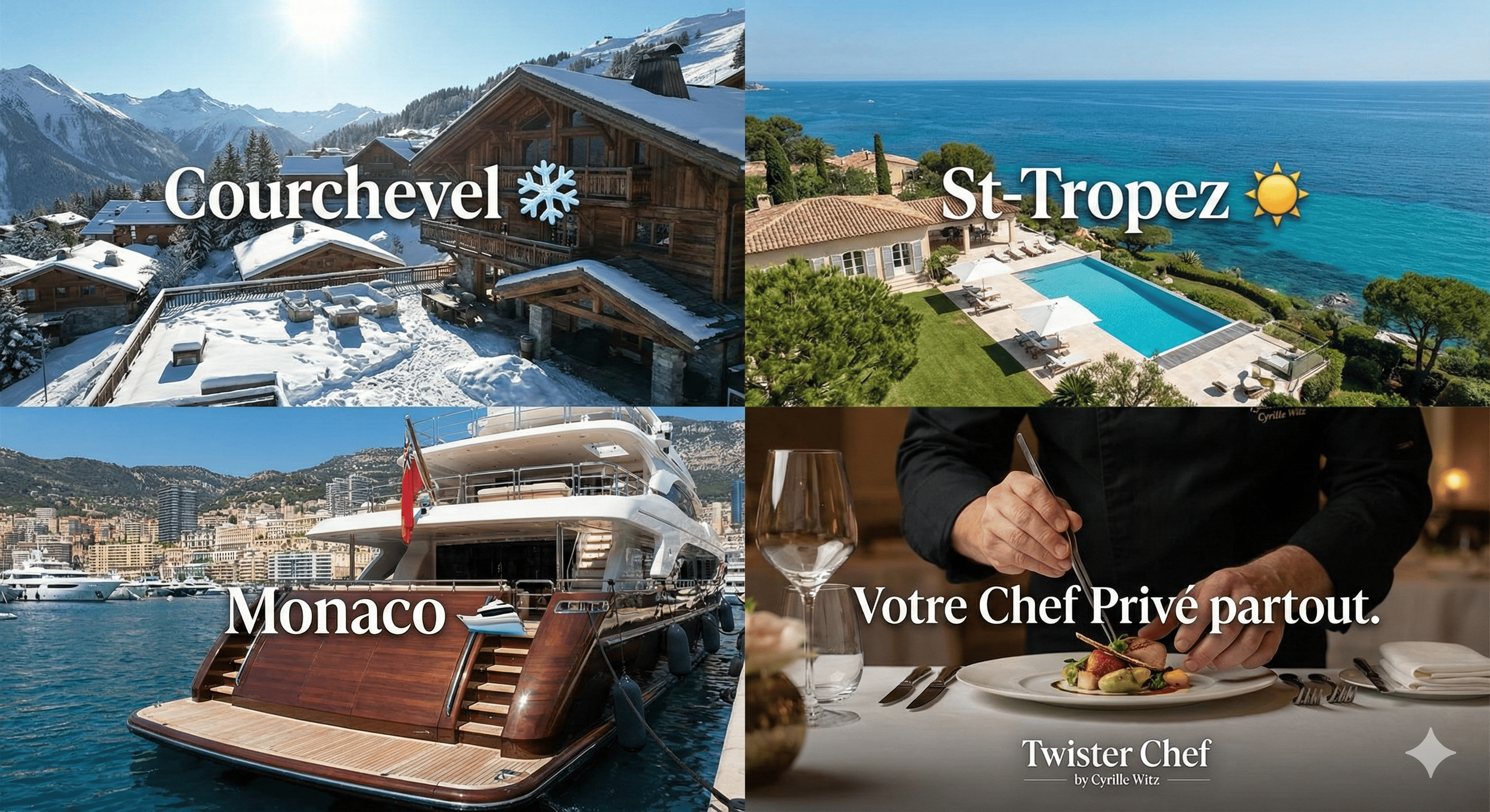 Chef Privé Brides-les-Bains : Gastronomie Villa &amp; Chalet - Twister