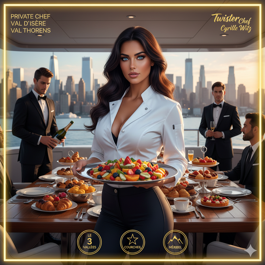 Private chefs Miami à Courchevel  1850, 1650, 1550, les 3 Vallées, Meribel, la Tania, le Praz, le Moriond, St Martin de Belleville, Val d’Isere, Val Thorens
