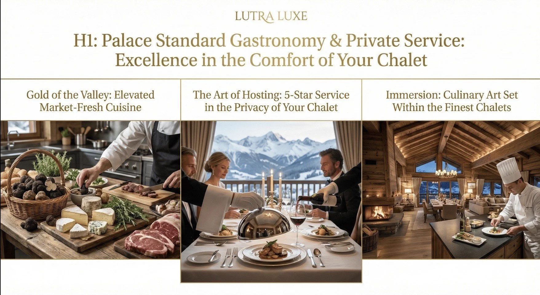 The Authentic Taste of Courchevel: Market-Fresh Cuisine & White-Glove Service.