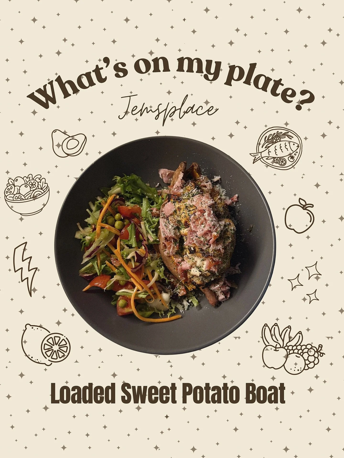 🥔✨ Lunch inspo, sorted. ✨🥔
Loaded sweet potato boat packed with protein, fibre and fresh veggies to keep energy steady and cravings in check 💪🌿

#lunchinspo #healthylunch #balancedmeals #wellnesseating #realfood #healthyhabits #proteinpacked