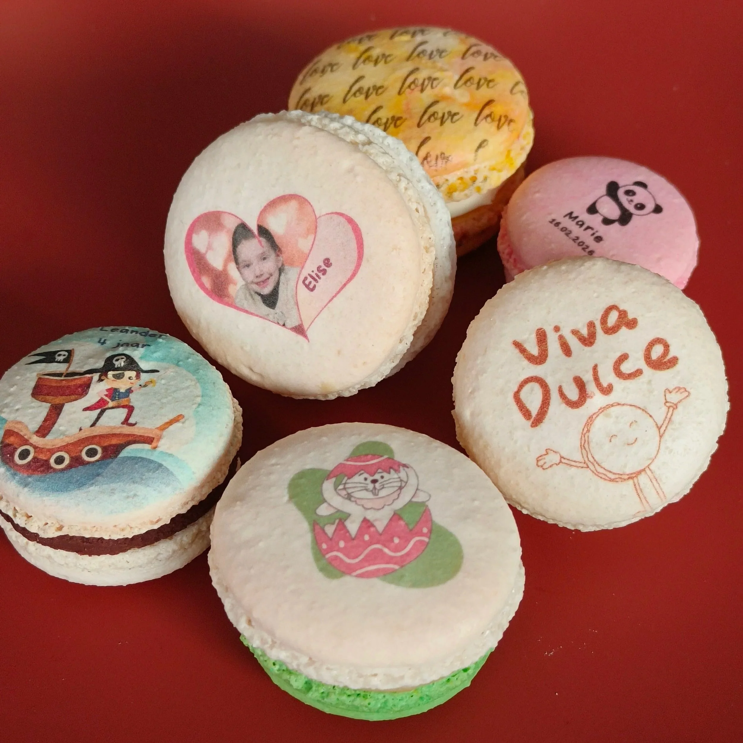 Gepersonaliseerde macarons