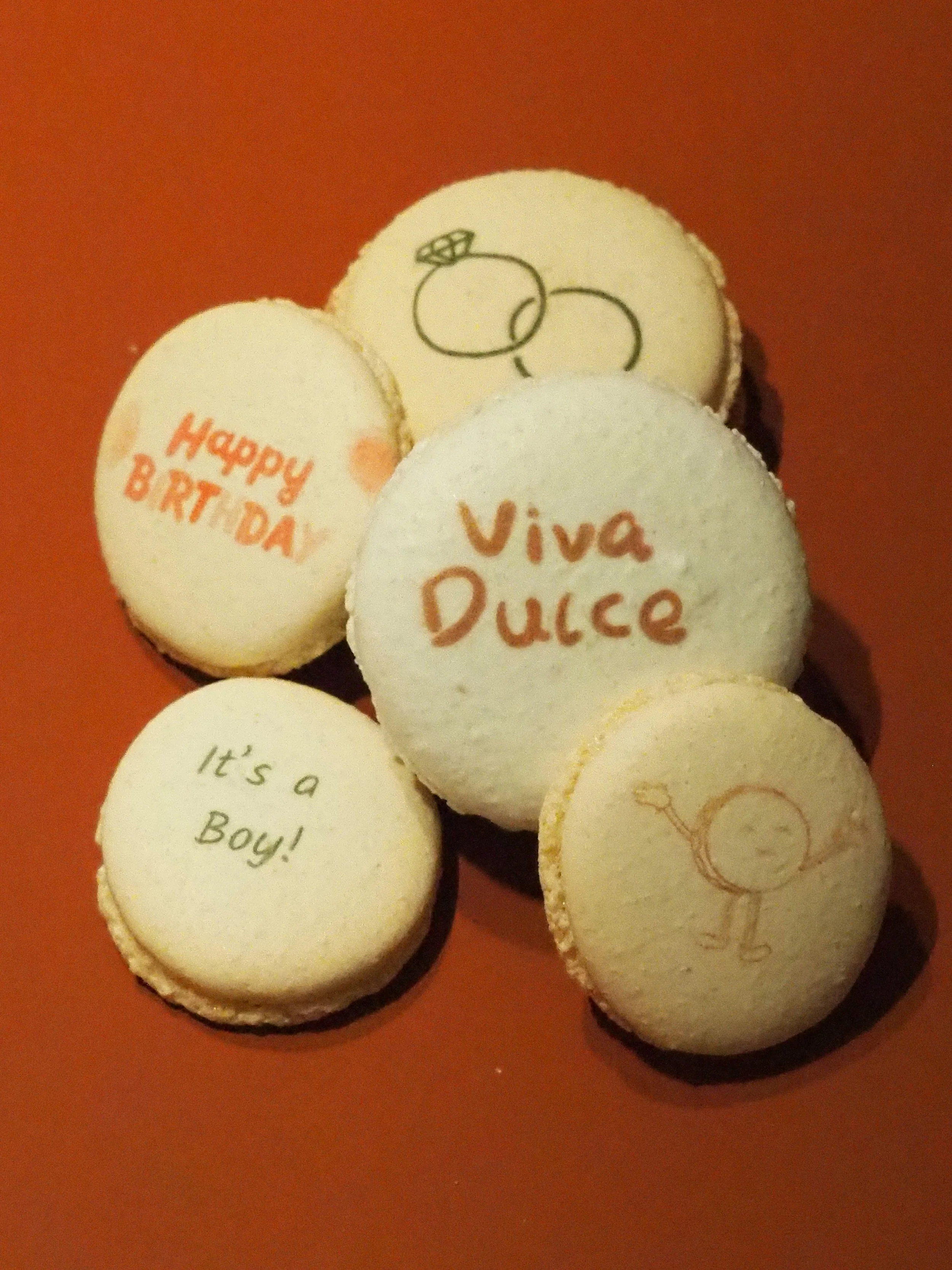 Gepersonaliseerde macarons op maat