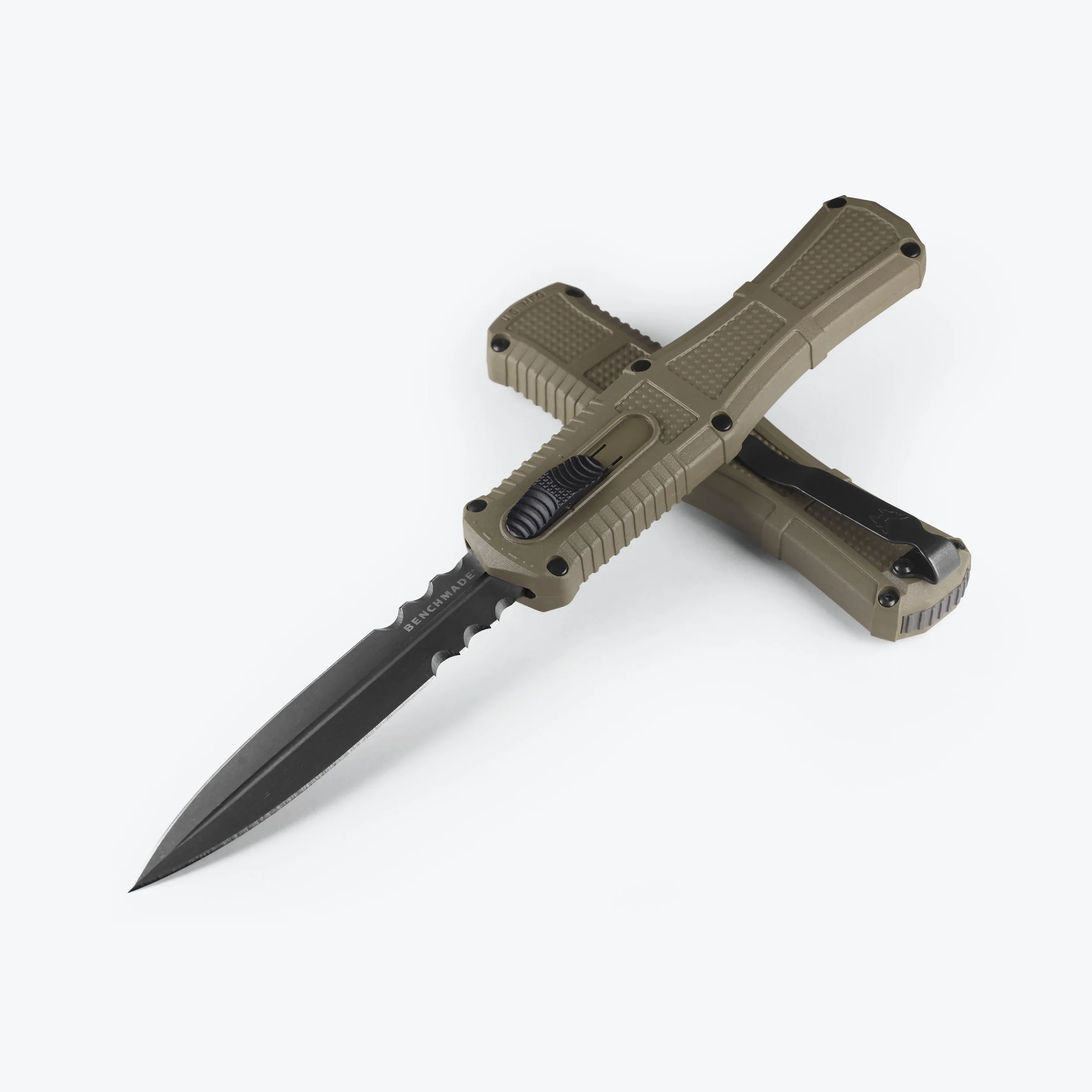 BENCHMADE CLAYMORE AUTO OTF - 3370gy-1