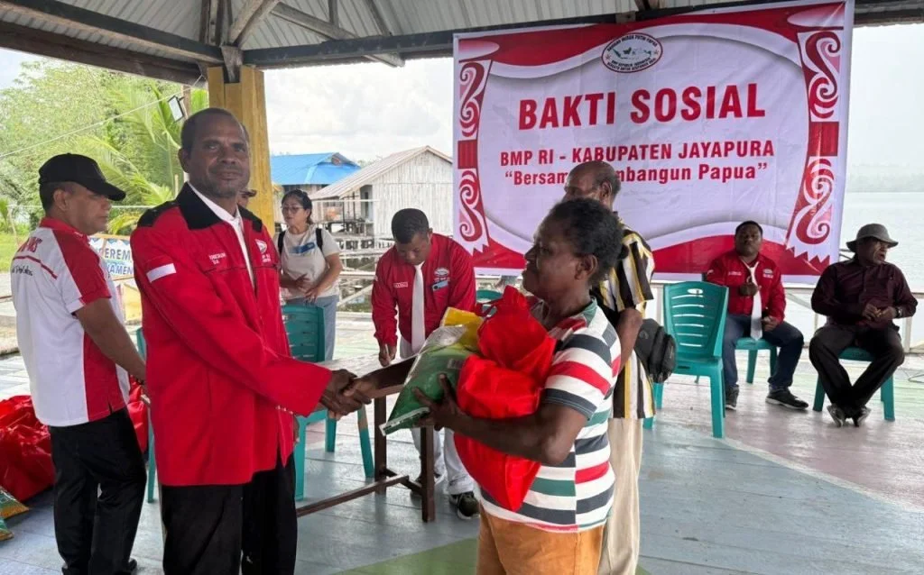 BMP RI Kabupaten Jayapura Gelar Bakti Sosial di Kampung Puay