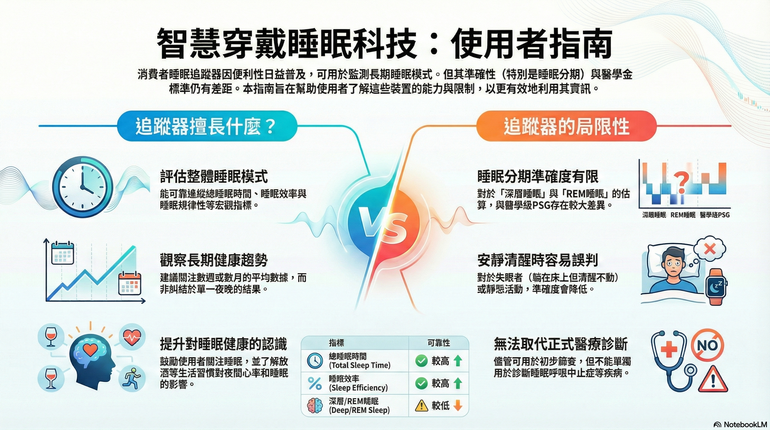 智慧型穿戴裝置測睡眠準確嗎？使用者指南