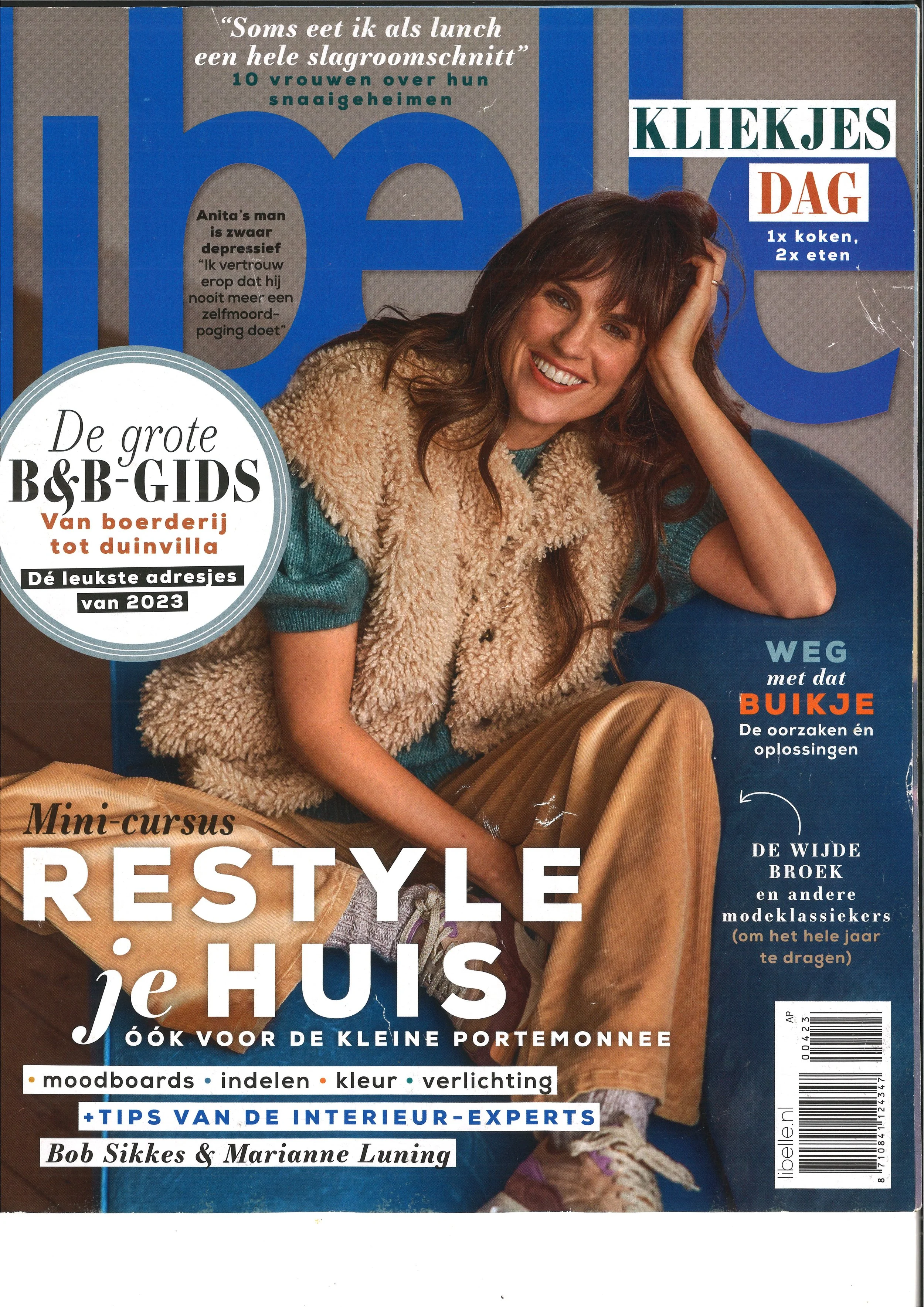 Nicola dow, model, cover shoot voor Libelle magazine, fotomodel, freelance fotomodel in nederland.