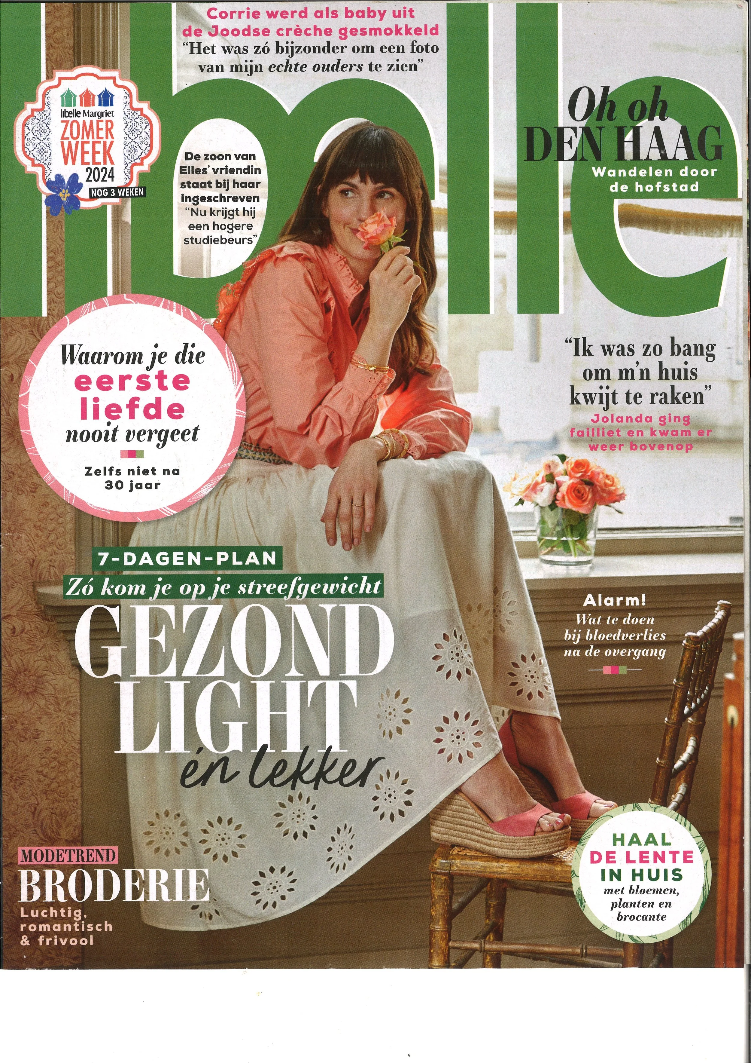 Nicola dow on the cover of Libelle magazine