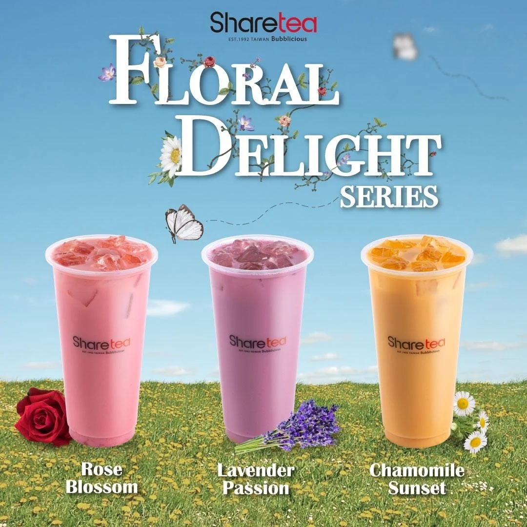 Floral Milk Tea to Welcome Spring