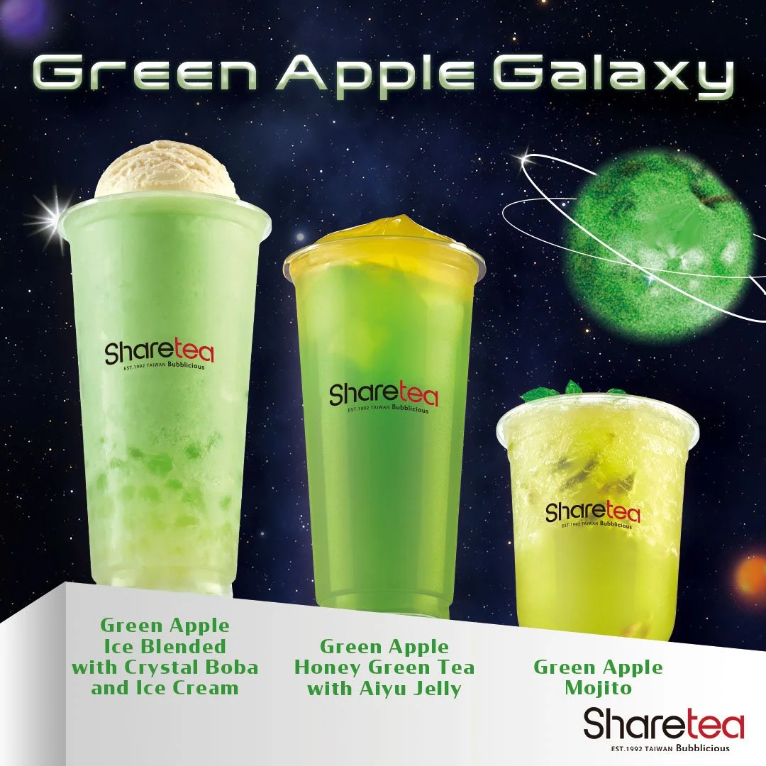 Green Apple Flavor Bubble Tea