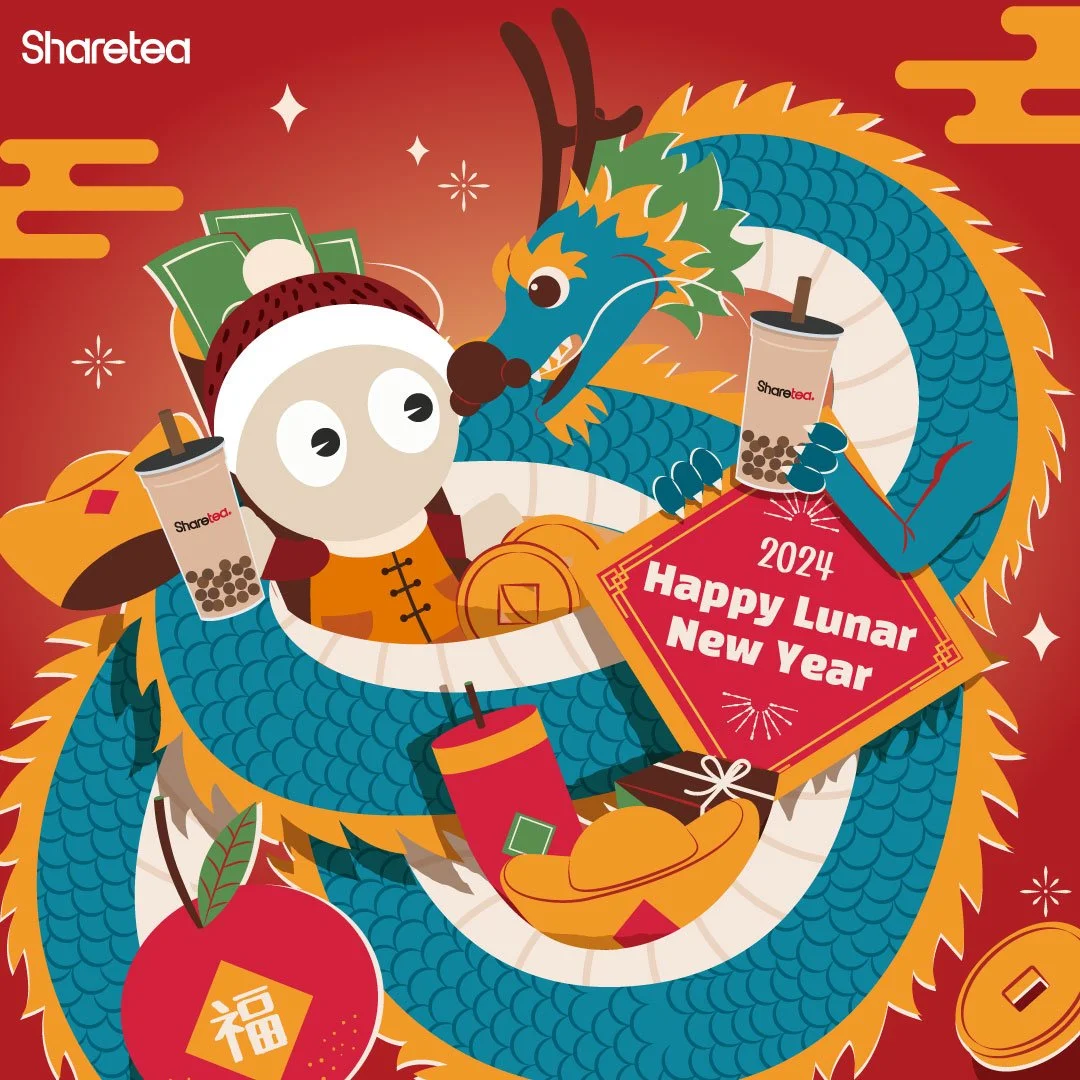 Lunar New Year 2024 Celebrations Ideas with Bubble Tea