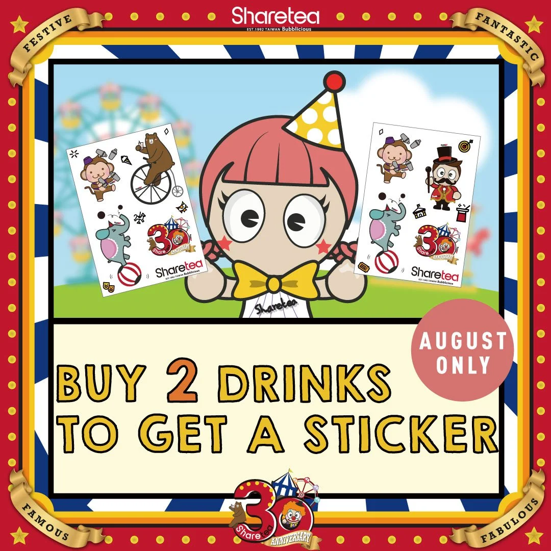 Sharetea Anniversary Sticker Gift