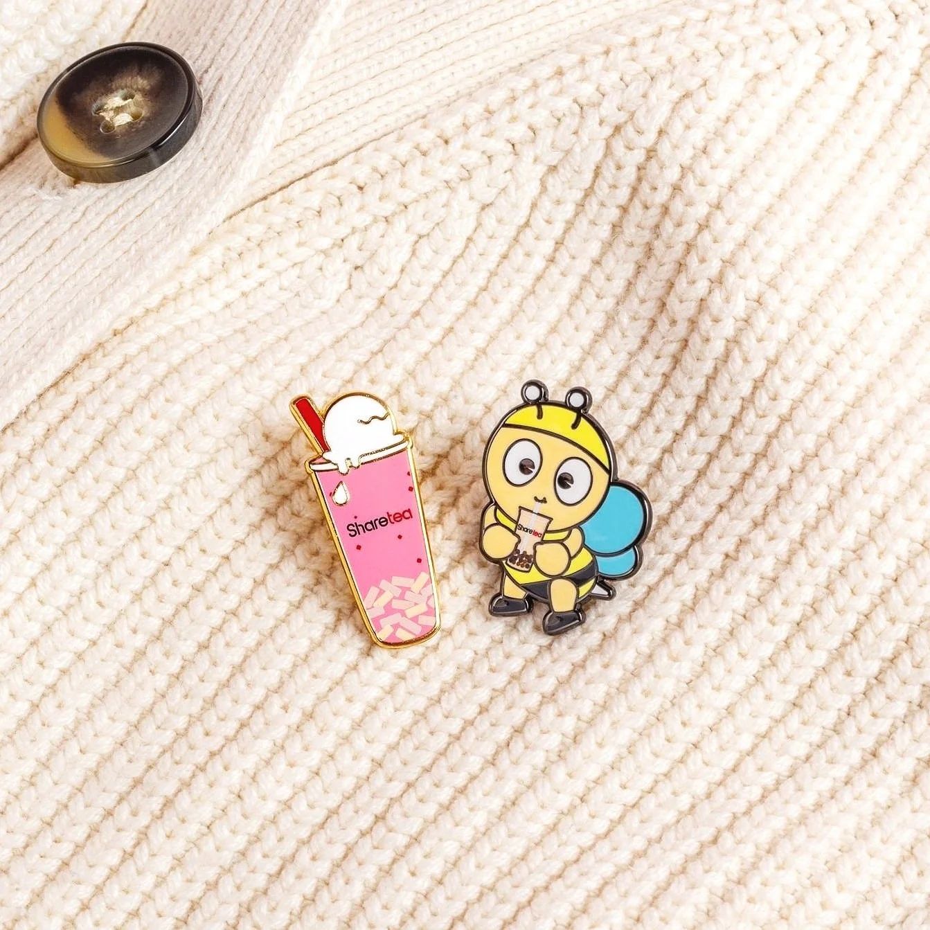 Sharetea Pins to Welcome the Spring