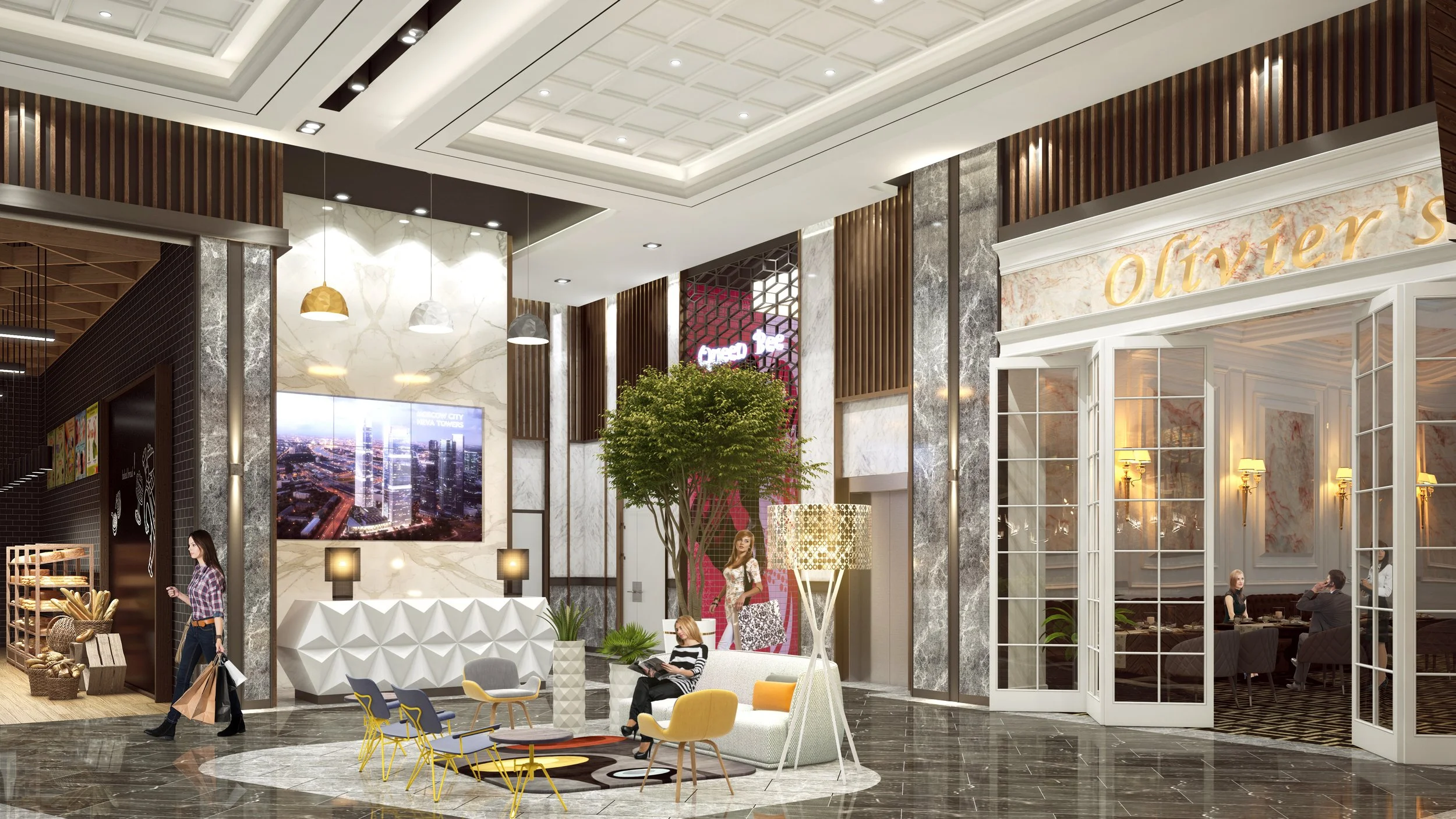 Neva Towers Retail Center – Moscow