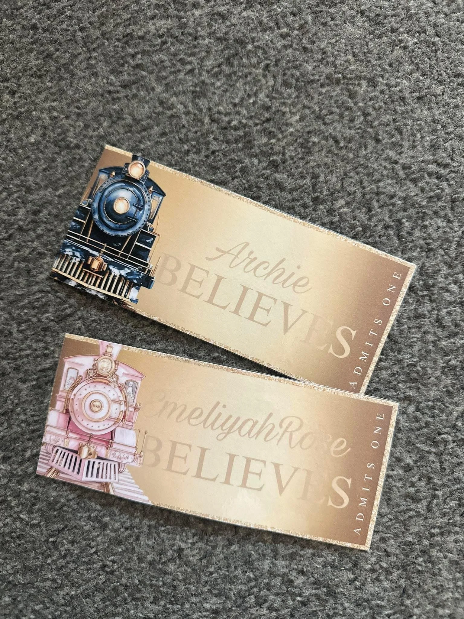 Custom Santa golden ticket