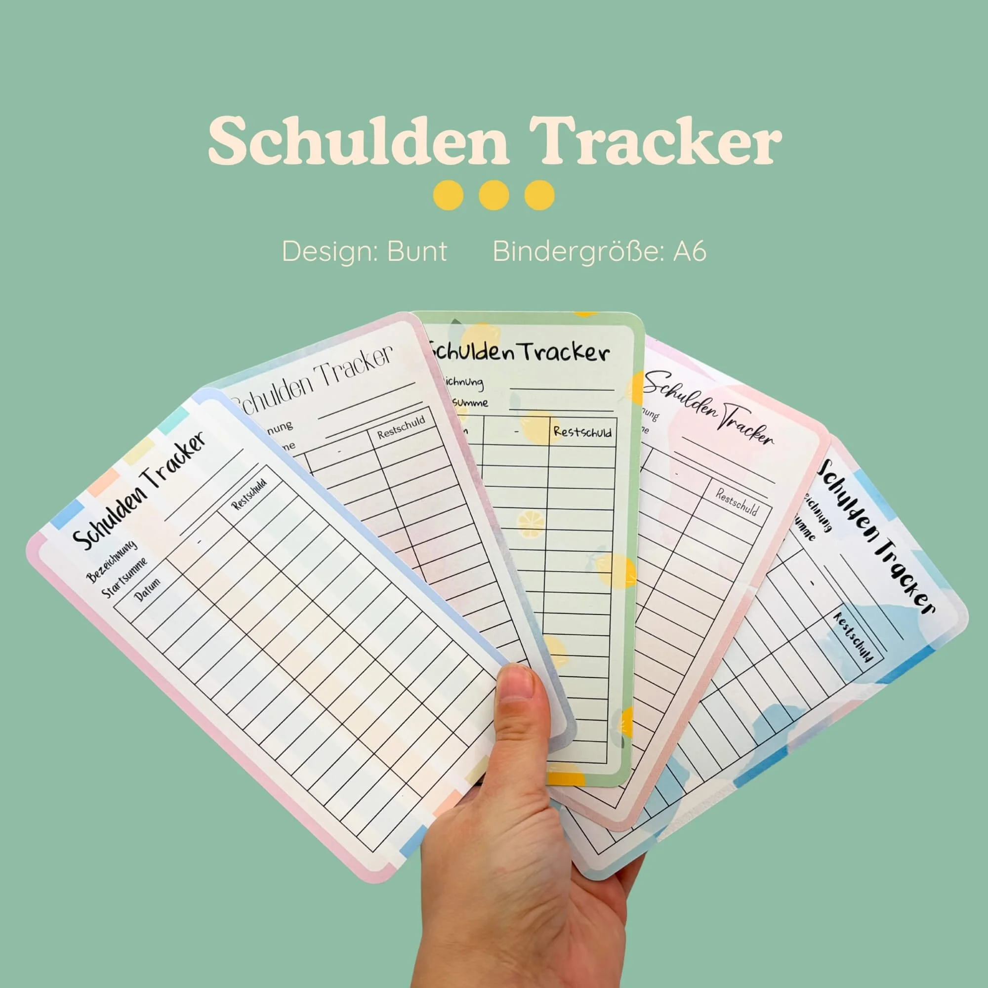 Schulden Tracker Bunt