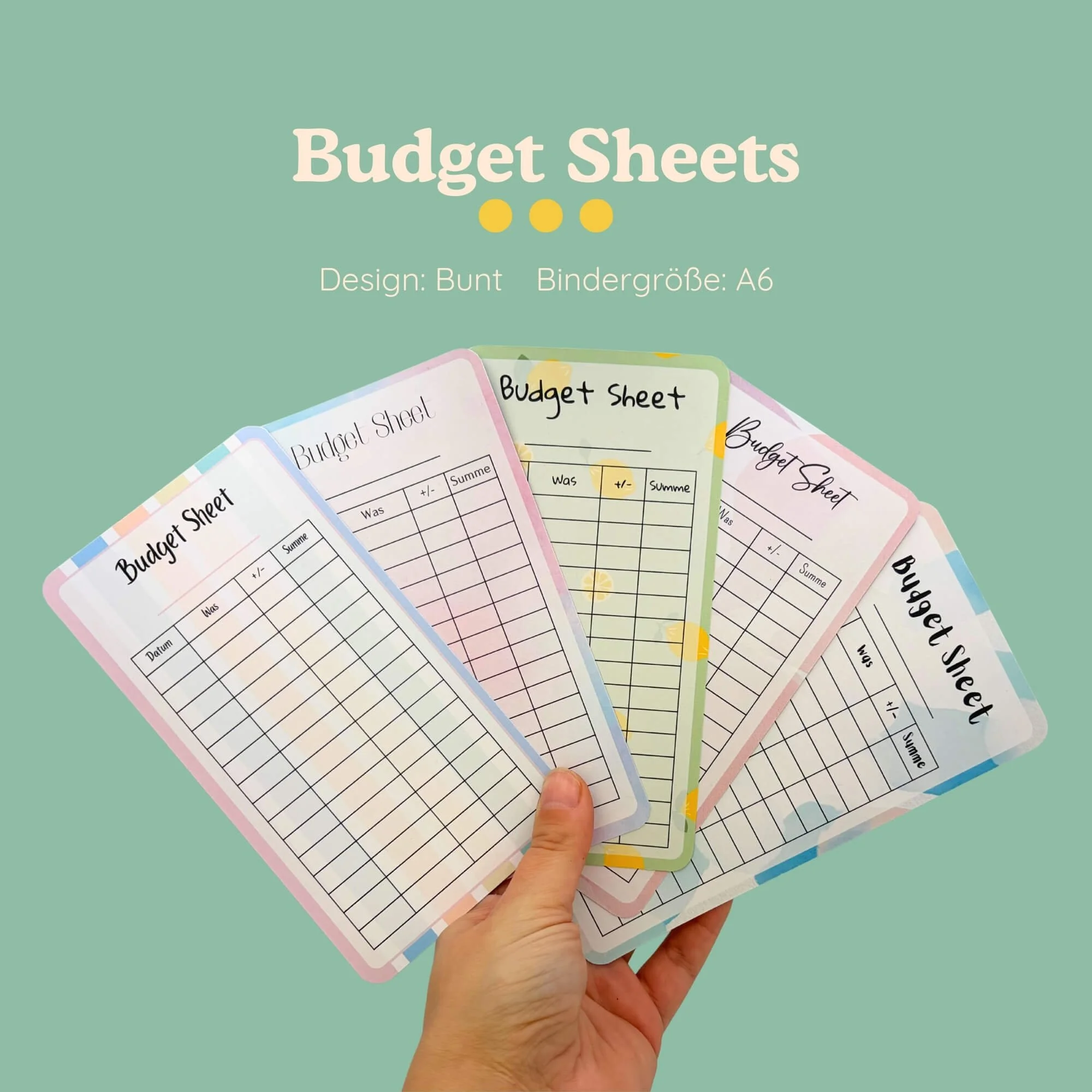 Budget Sheet Bunt