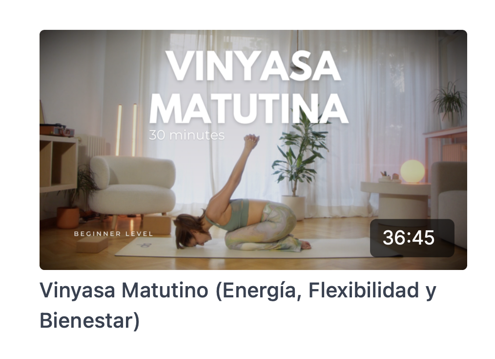 Yoga desde casa nivel intermedio