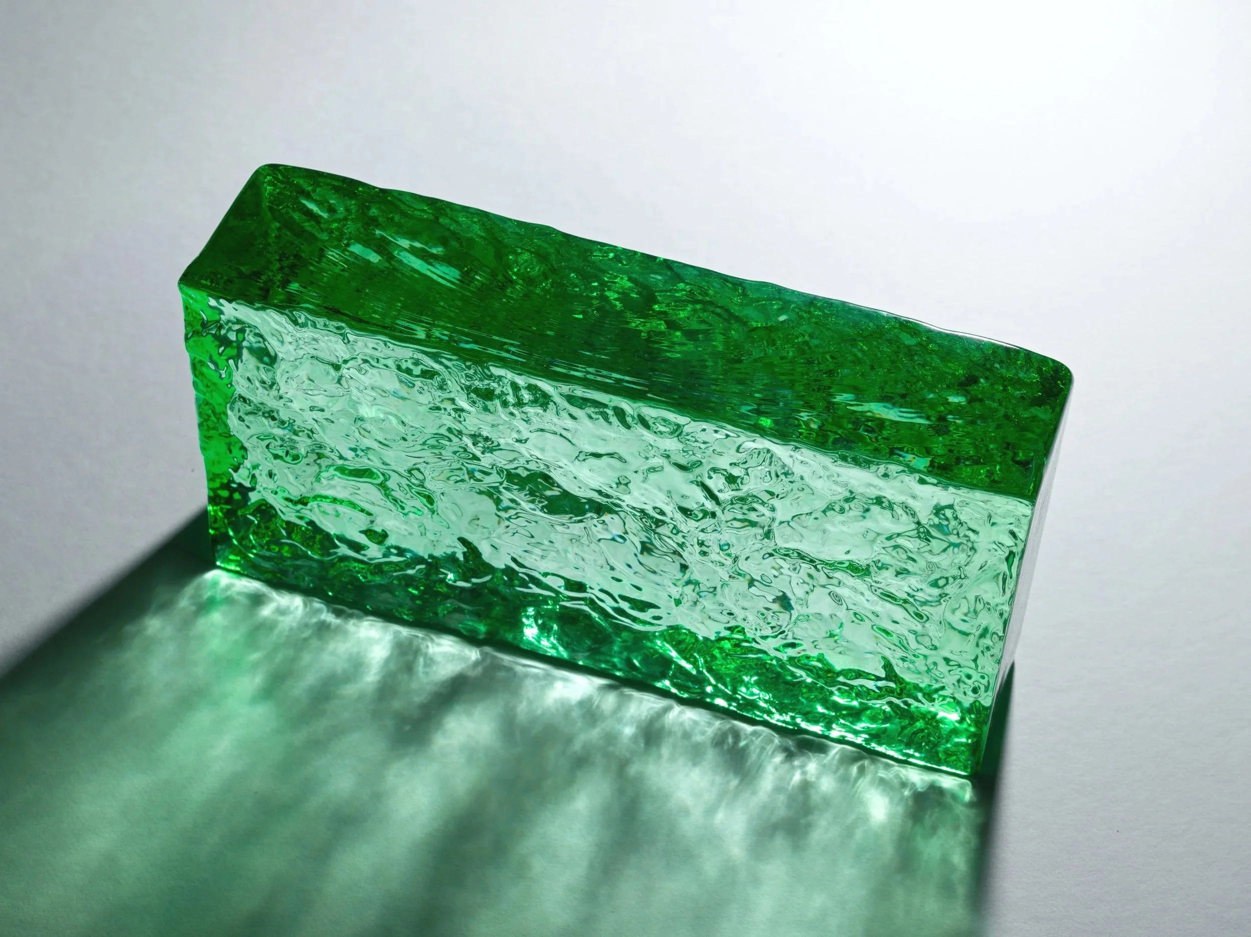 Green toned glassbrick