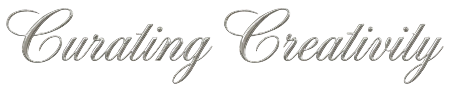 Decorative script text that reads 'Creating Creativity' in a silver metallic style.
