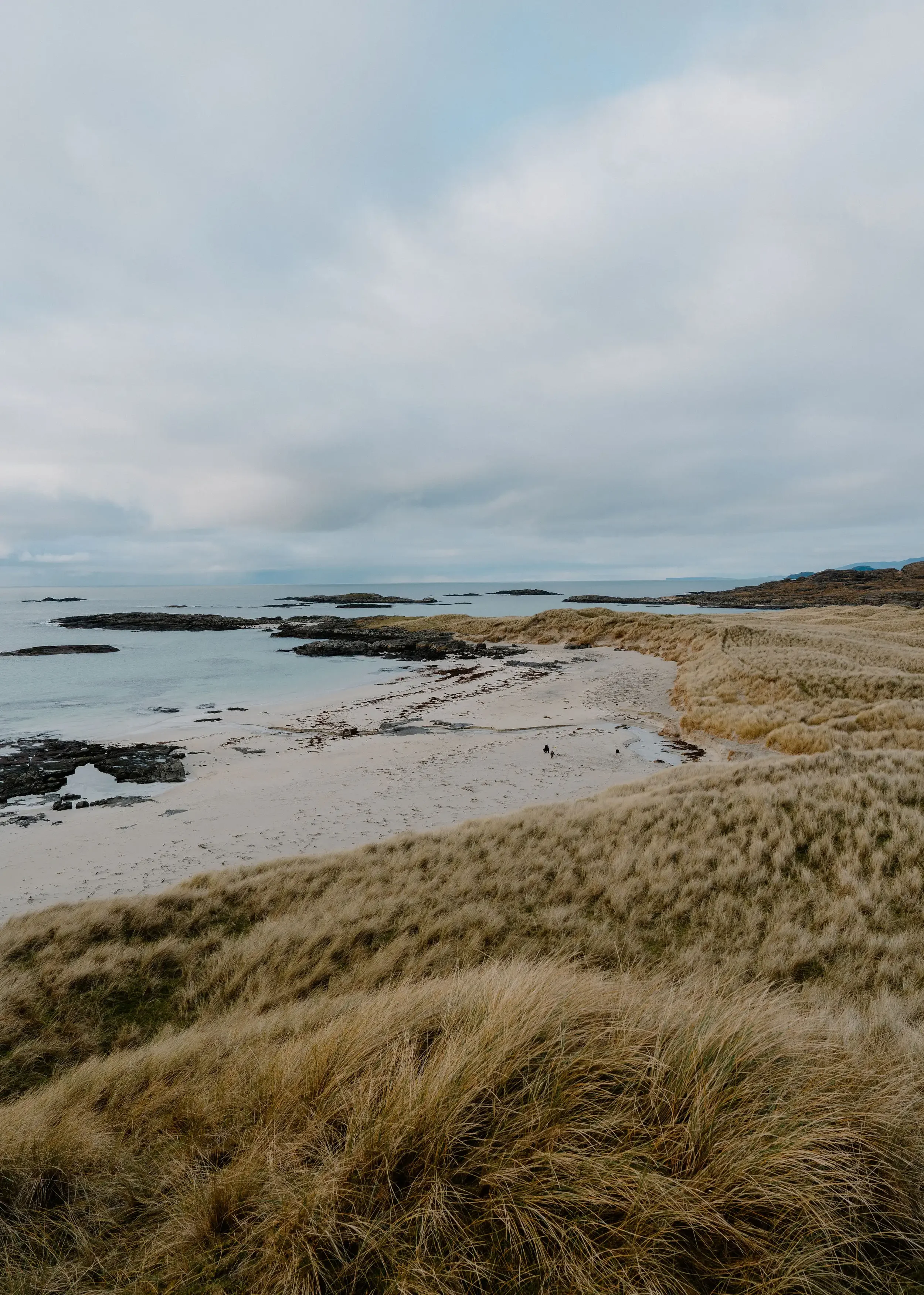 White sands in winter at Sanna on Ardnamurchan peninsula Scotland