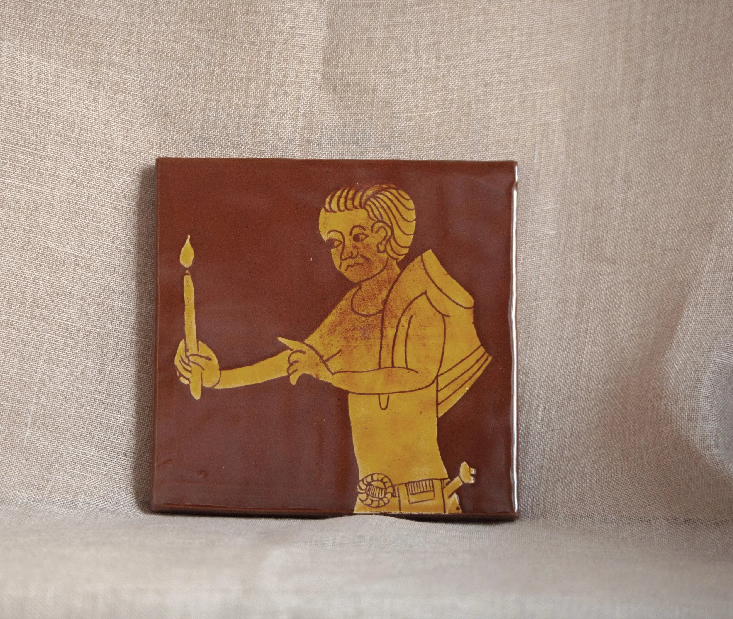 CLAY STORY TILE (FLAME KEEPER)