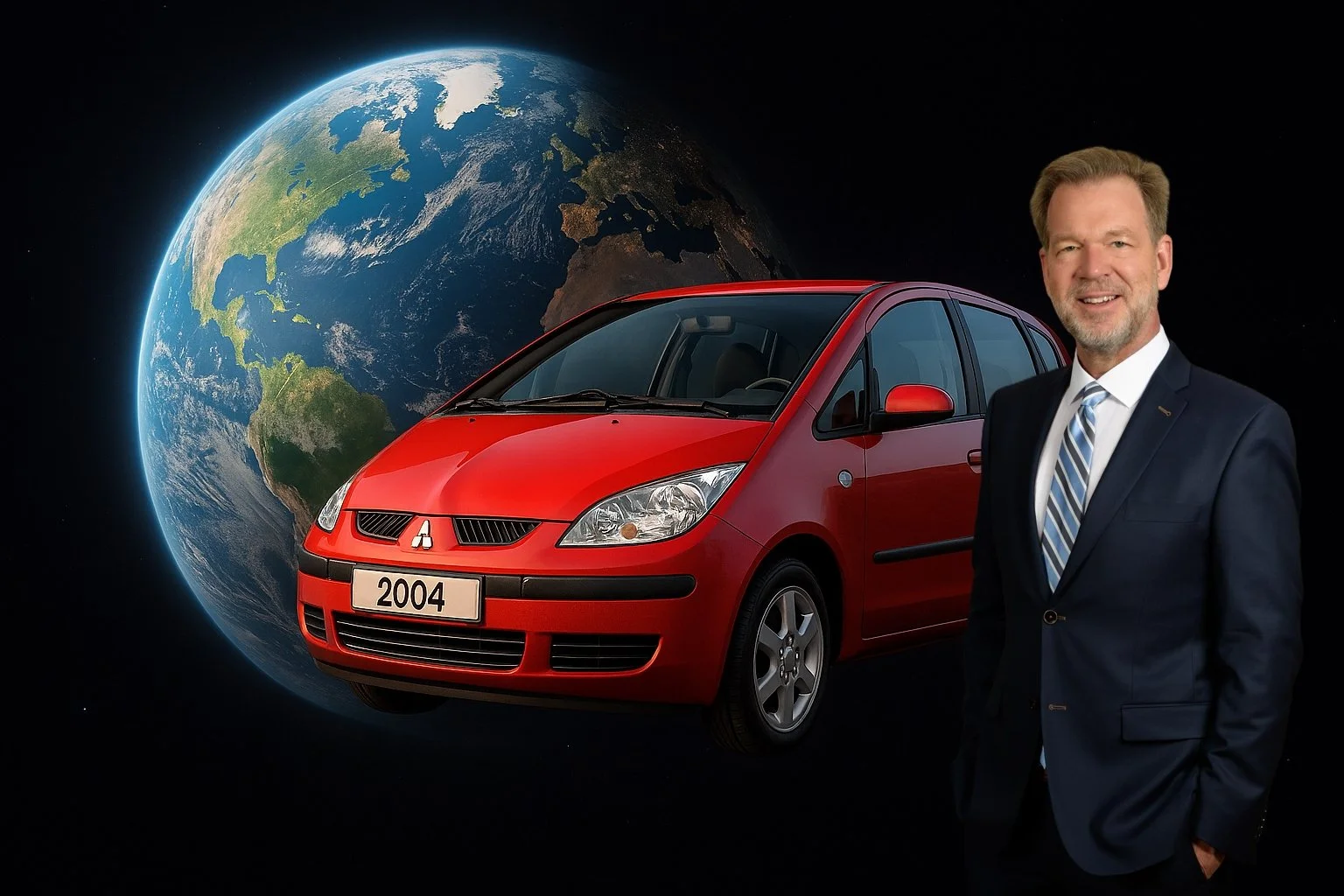 Mitsubishi Colt with Toscan Bennett and cross-cultural earth.