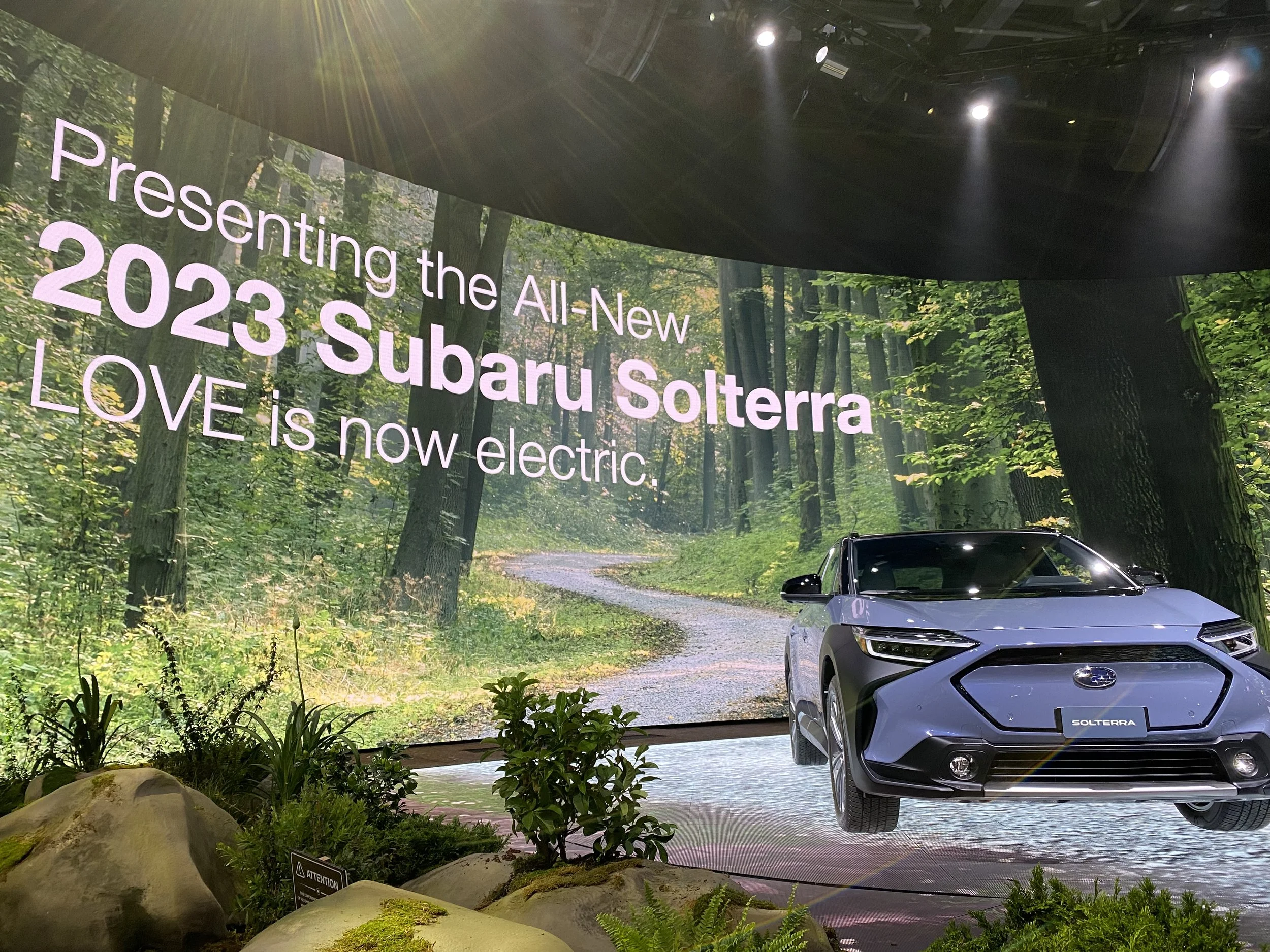 Subaru Solterra launch. New York Auto Show 2022