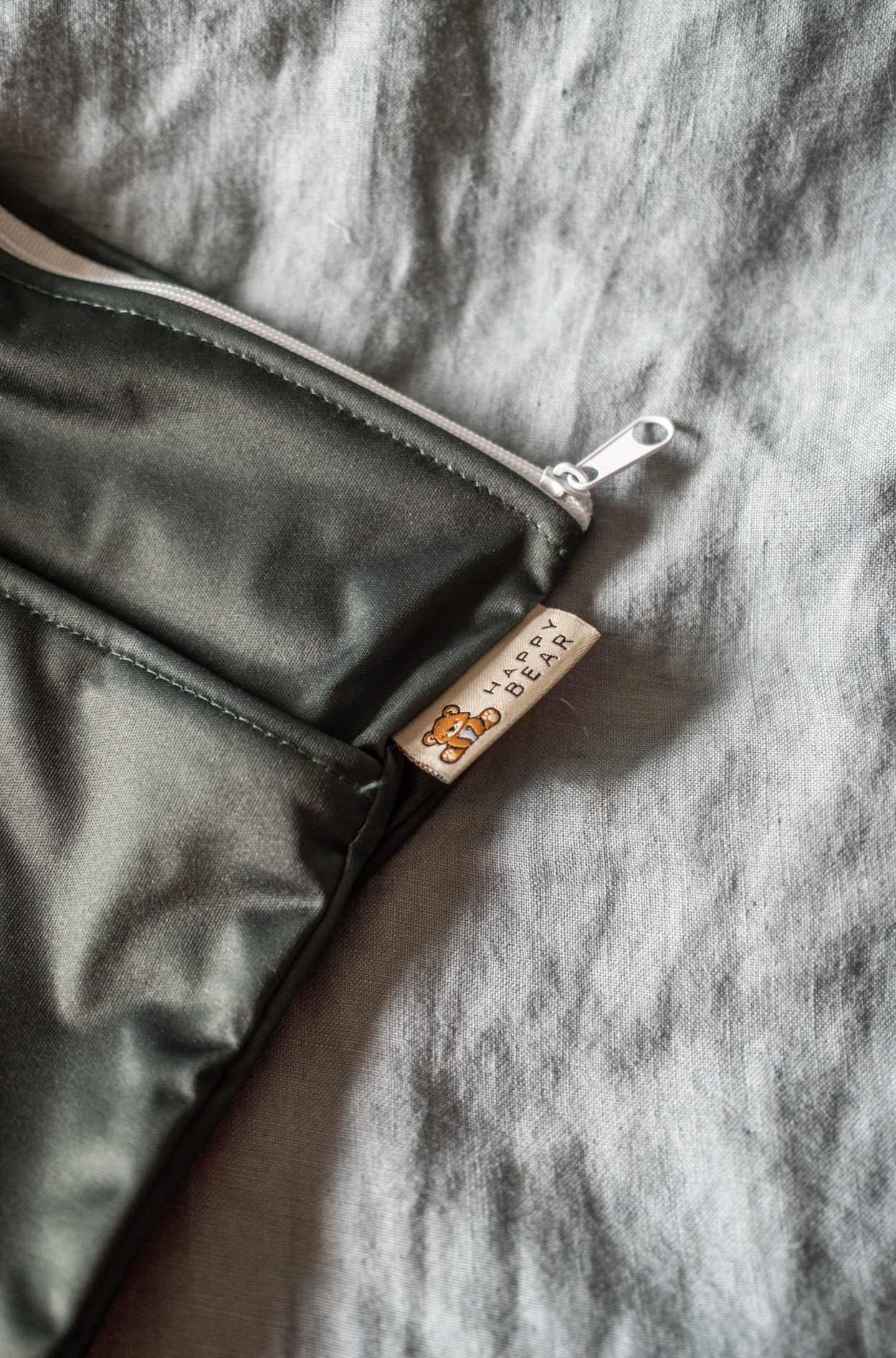 Happy Bear wet bag groen