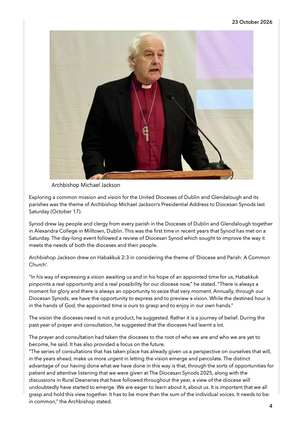 NewsFromThePews23rdoct20261.4.jpeg