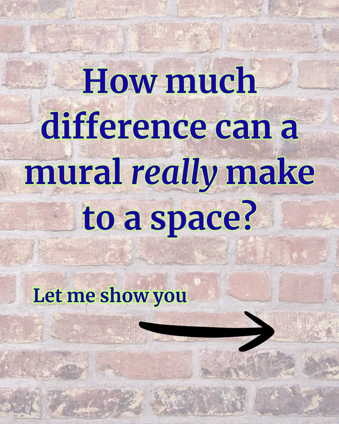 Murals don&rsquo;t just decorate your space, they work for your business 🎨

Your walls are either blending in or building your brand &hellip; &amp; you get to choose which!

Here&rsquo;s what a mural can do for you as a business owner:

✨Draw people