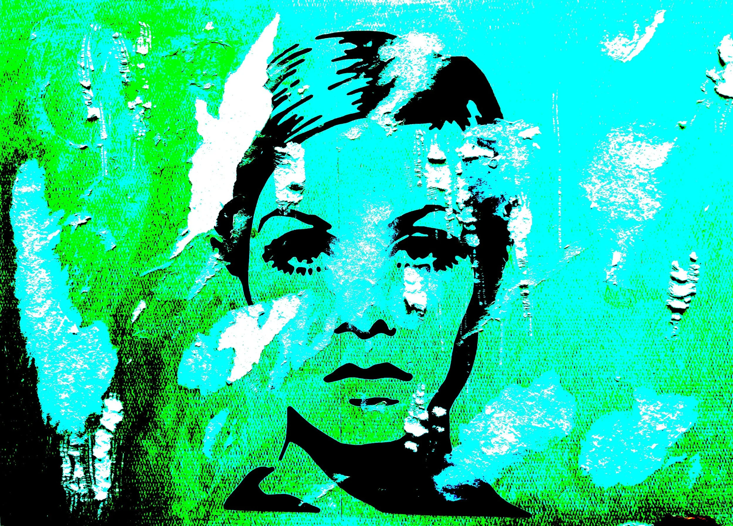 Variations Pop :  Twiggy #04 (Carte postale)