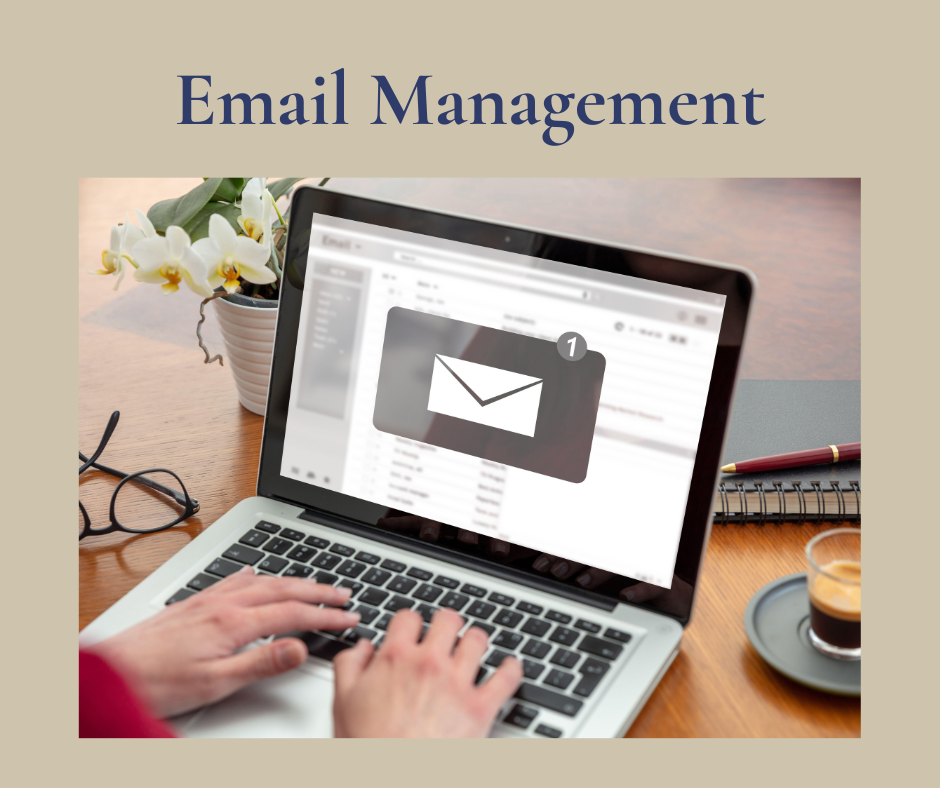 Picture of laptop, showing email inbox and coordination management