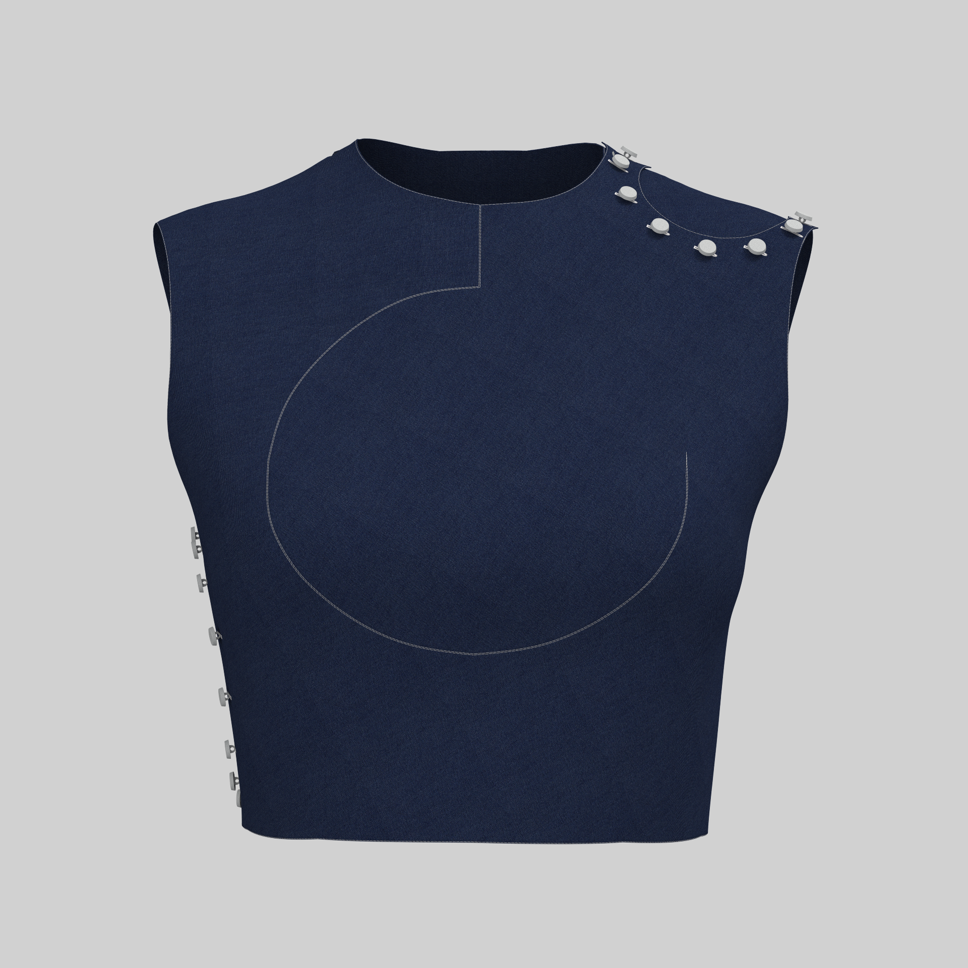 Circular Panelled Top