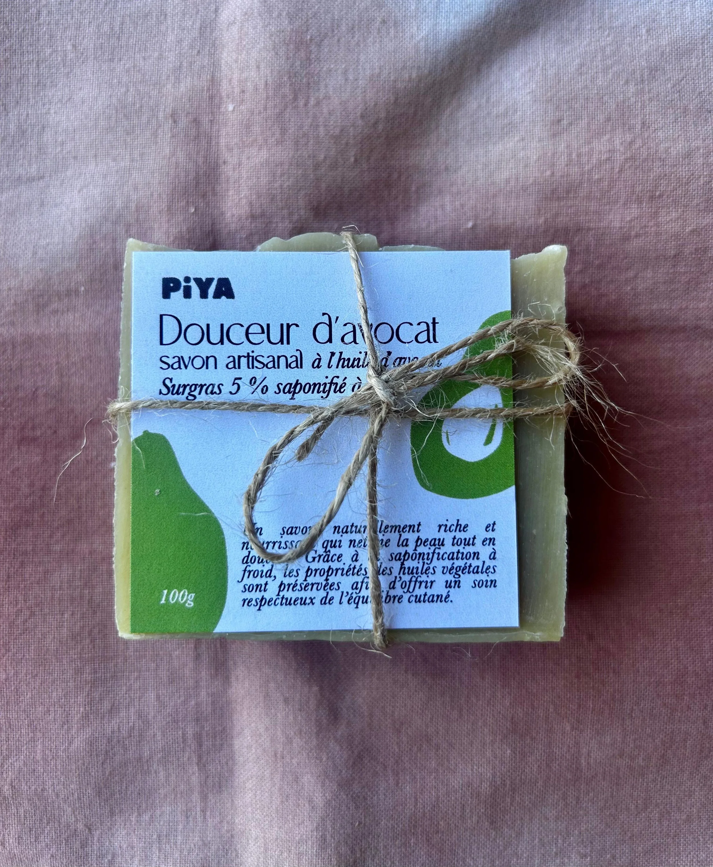 Douceur d’avocat PIYA – Savon artisanal à l’Huile d’avocat