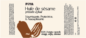 Huile de sésame pressée à froid