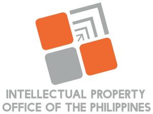 Logo of the Intellectual Property Office of the Philippines featuring a geometric design in orange, gray, and black colors with the organization's name below.