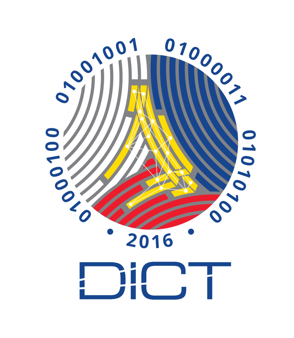 Graphic of a circular badge with binary numbers, a stylized parrot with yellow, white, gray, and red stripes, a dotted line connecting points in the parrot, the year 2016, and the letters 'DC' below.
